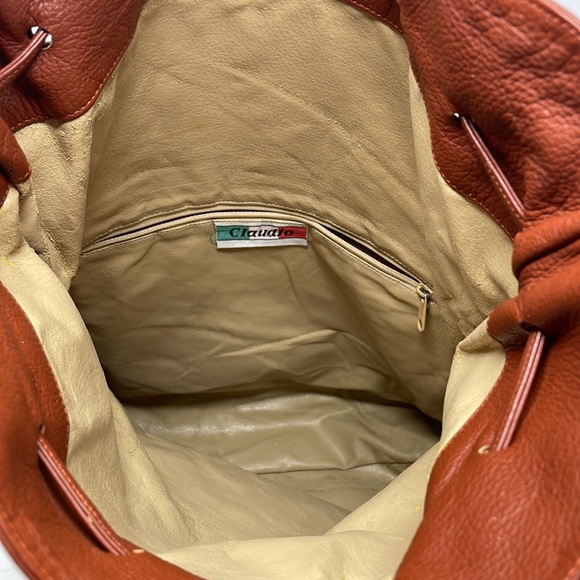 Vintage Claudio Leather Drawstring Flap Crossbody🖤 - Picture 13 of 15